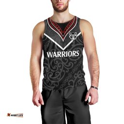 New Zealand Warriors Rugby Men Tank Top Proud to Maori Warriors