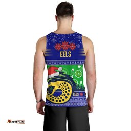 Parramatta Eels Christmas Men Tank Top - Parramatta Eels Ugly Christmas And Aboriginal Patterns Men Tank Top