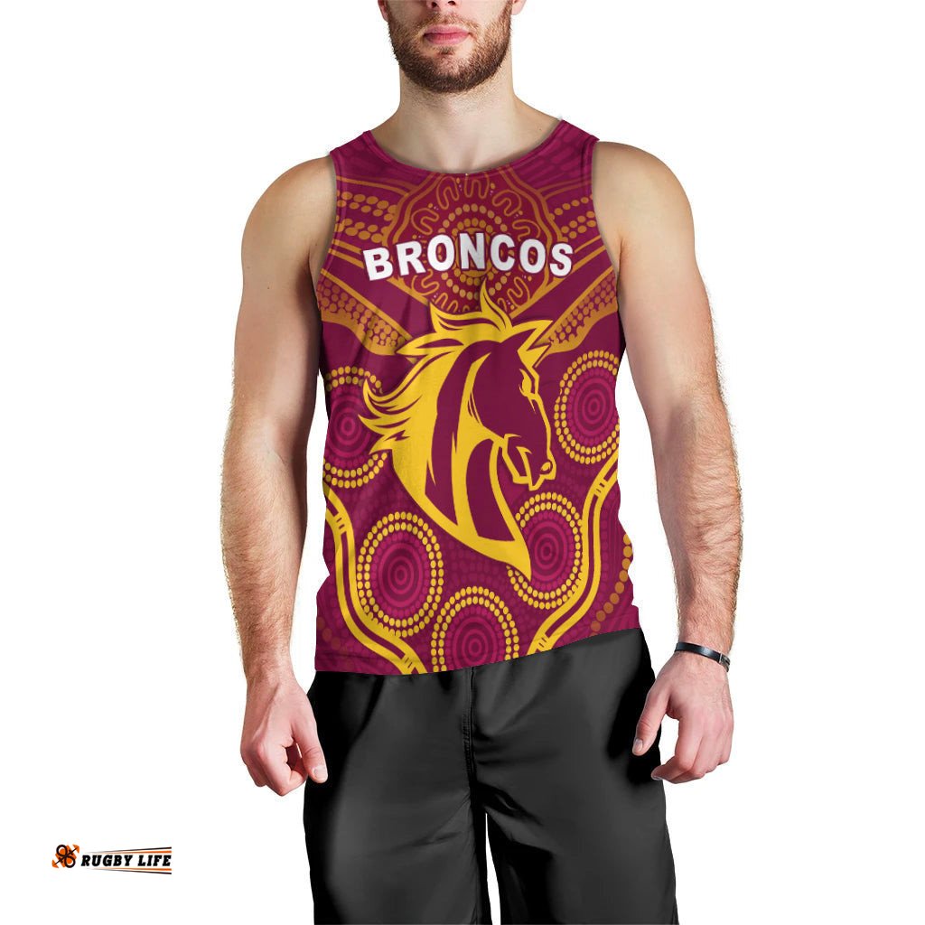 Broncos Indigenous Men Tank Top