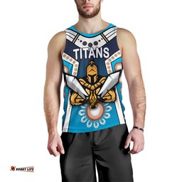 Gold Coast Men's Tank Top Titans Gladiator Simple Indigenous