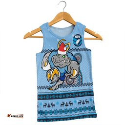 New South Wales Cockroaches Christmas Custom Men Singlet - Ugly Xmas And Aboriginal Patterns For Die Hard Fan Men Singlet