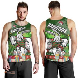 South Sydney Rabbitohs Men Tank Top - Christmas Tree Rabbit Ball Men Tank Top