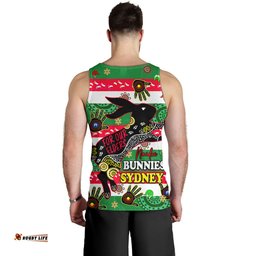 South Sydney Rabbitohs Men Tank Top - For Our Elders Aboriginal Inspired