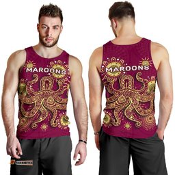 Queensland Men Tank Top Maroons Indigenous