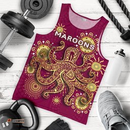 Queensland Men Tank Top Maroons Indigenous