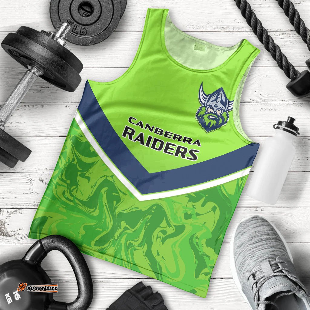 Raiders Rugby Men Tank Top Canberra 1981 Sporty Style