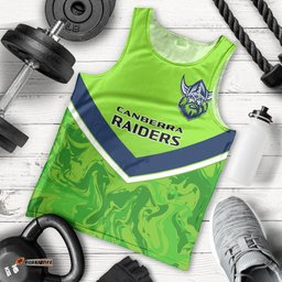Raiders Rugby Men Tank Top Canberra 1981 Sporty Style