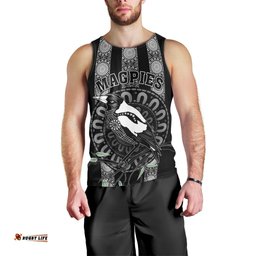 Personalised Collingwood Football Men Tank Top Champions GO Magpies