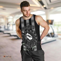 Personalised Collingwood Football Men Tank Top Champions GO Magpies