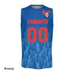 Newcastle Knights Men's Oneck Tank Top Logo Sport Ombre - NRL