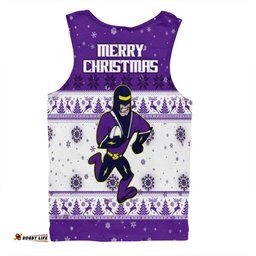 Melbourne Storm Christmas Custom Men Singlet - Special Ugly Christmas Men Singlet