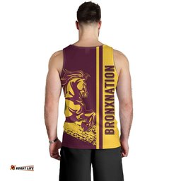 Brisbane Broncos Men's Tank Top - Broncos Mascot Quater Style