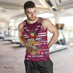 Manly Warringah Sea Eagles Custom Men Tank Top - For Our Elders Home Jersey Tank Top