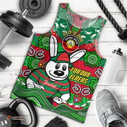 South Sydney Rabbitohs Custom Men Tank Top - For Our Elders Home Jersey Tank Top