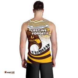 Pride Hawks Men's Tank Top Hawthorn Anzac Day Aboriginal