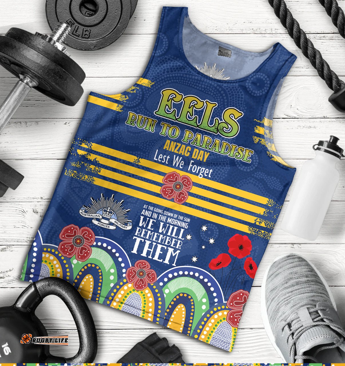 Parramatta Eels Anzac Custom Men Tank Top - Parramatta Eels Bring on 2023 Tank Top