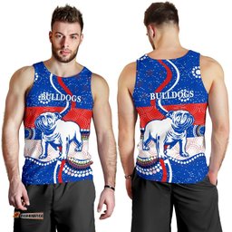 Western Men's Tank Top Bulldogs Unique Indigenous