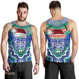 New Zealand Warriors Christmas Men Tank Top - Merry New Zealand Warriors Christmas Indigenous Men Tank Top