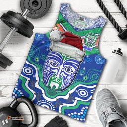 New Zealand Warriors Christmas Men Tank Top - Merry New Zealand Warriors Christmas Indigenous Men Tank Top