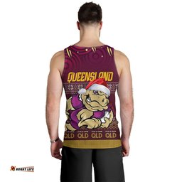 Cane Toads Men Tank Top - Custom Christmas QLD Maroons Cane Toads Aboriginal Inspired Men Tank Top