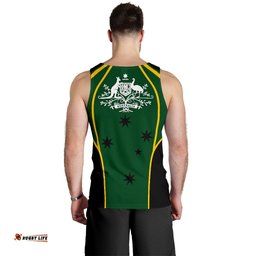 Men's Tank Top - Australian Coat Of Arms (Green) Mens Tank - Men