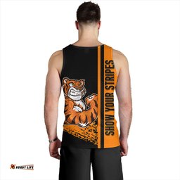 Wests Tigers Men's Tank Top - Wests Tigers Mascot Quater Style
