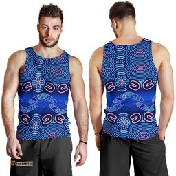 ABoriginal Men's Tank Top - Boomerangs And Dot Painting Art Ver02-