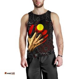Australia Aboriginal Inspired Men Tank Top - Aboriginal Inspired Blood In Me
