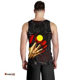 Australia Aboriginal Inspired Men Tank Top - Aboriginal Inspired Blood In Me