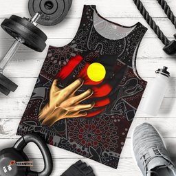 Australia Aboriginal Inspired Men Tank Top - Aboriginal Inspired Blood In Me
