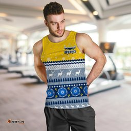 (Custom Personalised) Cowboys Aboriginal Men Tank Top Christmas North Queensland