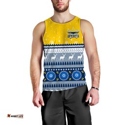 (Custom Personalised) Cowboys Aboriginal Men Tank Top Christmas North Queensland