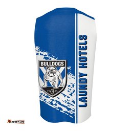 Canterbury-Bankstown Bulldogs O-neck Tank Top Quarter Style - NRL