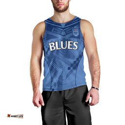 NSW Blues Rugby Men Tank Top Origin New South Wales Sporty Style