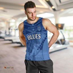 NSW Blues Rugby Men Tank Top Origin New South Wales Sporty Style