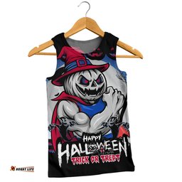 Amazing Aussie Western Bulldogs Dark Pumpkin Halloween Spirit Men Tank Top