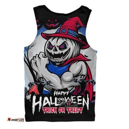 Amazing Aussie Western Bulldogs Dark Pumpkin Halloween Spirit Men Tank Top