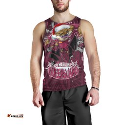 Cane Toads Maroons Christmas Men Tank Top - Custom Maroons Cane Toad Aboriginal Inspired Men Tank Top
