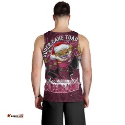 Cane Toads Maroons Christmas Men Tank Top - Custom Maroons Cane Toad Aboriginal Inspired Men Tank Top