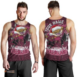 Cane Toads Maroons Christmas Men Tank Top - Custom Maroons Cane Toad Aboriginal Inspired Men Tank Top