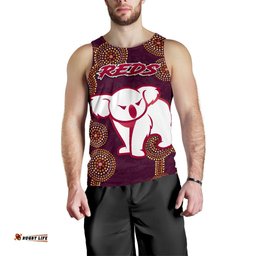 Queensland Men Tank Top Indigenous Reds