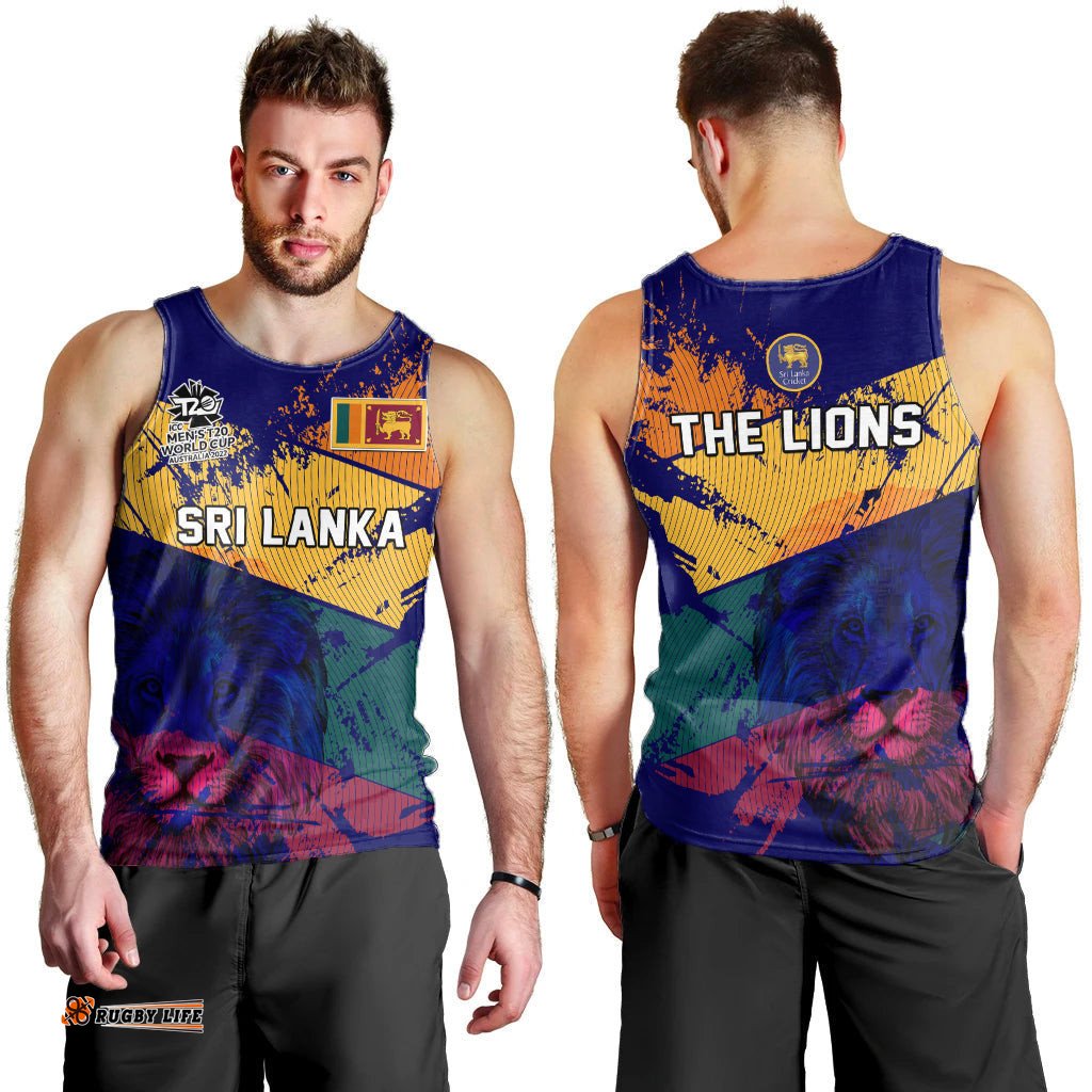 Sri Lanka Cricket Men Tank Top The Lions Mens T20 World Cup
