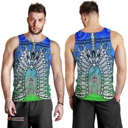 Men Tank Top - Turtle Background With Dhari Mask
