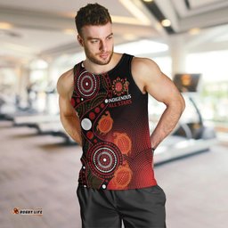 Australia Indigenous Rugby Men Tank Top All Stars Aboriginal Turtle