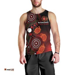 Australia Indigenous Rugby Men Tank Top All Stars Aboriginal Turtle