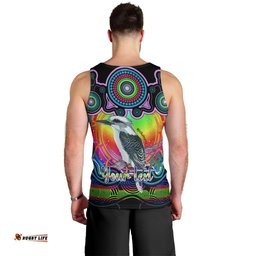 Personalised Australia Sagittarius Kookaburra Zodiac Men Tank Top Auz Astrology Aboriginal - Rainbow