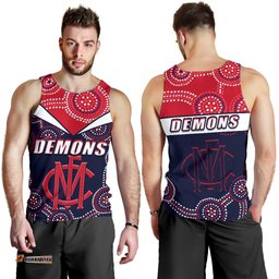 Demons Indigenous Men Tank Top Melbourne Fancy