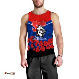 (Custom Personalised) Newcastle Knights Anzac Day Indigenous Art Men Tank Top -