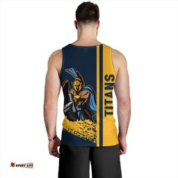 Gold Coast Titans Sport Men's Tank Top - Gold Coast Titans Mascot Quater Style
