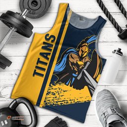 Gold Coast Titans Sport Men's Tank Top - Gold Coast Titans Mascot Quater Style